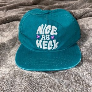 nice as heck. embroidered hat